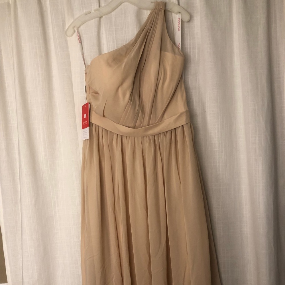 One Shoulder Chiffon Bridesmaid Dress, US 10